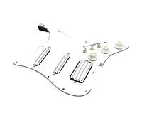 SSH Coil Splitting Pickups Guitarra Eléctrica Pickguard 2 Humbucker Con Bobina Pickup High Output Loaded Prewired Scratchplate (Color : White with White)