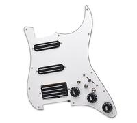 SSH High Output Loaded Prewired Scratchplate Coil Splitting 2 Humbucker Con Pastilla De Bobina Golpeador De Guitarra Eléctrica (Color : Bk pickup)