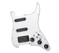 SSH High Output Loaded Prewired Scratchplate Coil Splitting 2 Humbucker Con Pastilla De Bobina Golpeador De Guitarra Eléctrica (Color : Bk pickup)