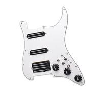 SSH High Output Loaded Prewired Scratchplate Coil Splitting 2 Humbucker Con Pastilla De Bobina Golpeador De Guitarra Eléctrica (Color : Bk Pickup)
