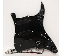 SSH - Juego de pastillas activas precableadas para guitarra Fender ST, compatible con el sistema de pastillas Humbucker Active estilo EMG, kit de guitarra mejorado sin soldadura (negro)