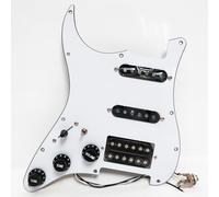 SSH - Juego de pastillas precableadas para guitarra eléctrica Fender Strat, con bobina única Alnico V y pastillas Humbucker, ollas de eje de cobre, conjunto de arnés de cableado de alta salida