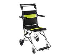 SSHHI LY Ligero Silla de Ruedas,Plegable Empujar con Freno Portátil Andador Compacto para,Hombres,Mujeres Y Ancianos Cómodo/Negro/Como se muestra