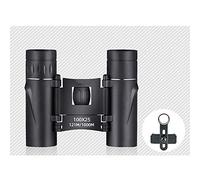 SSHHM Binoculares Profesionales, Gran Aumento, HD Profesional, Lente de Vidrio óptico, para ver, Actividades al Aire Libre/Negro / 100×25