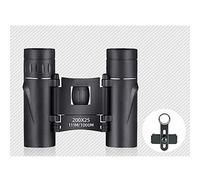SSHHM Binoculares Profesionales, Gran Aumento, HD Profesional, Lente de Vidrio óptico, para ver, Actividades al Aire Libre/Negro / 200×25