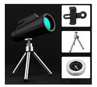 SSHHM Telescopio Monocular de Alta Potencia, con Soporte para Teléfono Celular, para Observación de Aves,Deportes al Aire Libre y Conciertos/B / 10×50