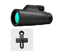 SSHHM Telescopio Monocular de Alta Potencia, con Soporte para Teléfono Celular, para Observación de Aves,Deportes al Aire Libre y Conciertos/A / 10×50