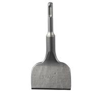 SSHHUI Pala de mango redondo para quitar azulejos, cincel de carburo, cincel curvado SDS Plus, raspador de suelo de 3 pulgadas de ancho, cincel SDS Plus