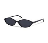 SSIMIDAPT Gafas de Sol Ovaladas Retro para Mujer, Pequeñas Gafas de Sol de Ojo de Gato Vintage de los 90, con Protección UV, Ideales Para la Playa, Vacaciones o Actividades al Aire Libre (Negro)