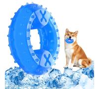 SSIMIDAPT Juguete Mordedor para Perros Juguetes de Refrigeración en Verano para Morder TPR Forma de Donut Juguetes Interactivos de Dentición Congelable para Cachorros de Perro Pequeños Medianos