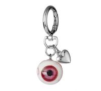 SSIMIDAPT Llavero Gótico Halloween con Ojo de Horror y Dije de Corazón, Llavero Espeluznante de Resina con Globo Ocular, Colgante Bolso Gótico Punk para Bolso y Mochila, Monedero, Llaves del Coche