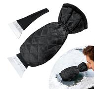 SSIMIDAPT Rascador de Hielo con Guante, Rascador Hielo Coche con Guante, Rascador Hielo Parabrisas con Guante, Forro Polar Supersuave, Impermeable Cálido, para Parabrisa de Automóviles