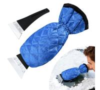 SSIMIDAPT Rascador de Hielo con Guante, Rascador Hielo Coche con Guante, Rascador Hielo Parabrisas con Guante, Forro Polar Supersuave, Impermeable Cálido, para Parabrisa de Automóviles