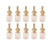 SSIMOO 10 Uds Botella de Vidrio Colgante Perfume vacío aromaterapia difusor Recargable Aire Fresco Fragancia Colgante Ornamento Compatible con Coche hogar (Color : H)