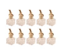 SSIMOO 10 Uds Botella de Vidrio Colgante Perfume vacío aromaterapia difusor Recargable Aire Fresco Fragancia Colgante Ornamento Compatible con Coche hogar (Color : F)