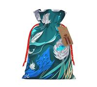 SSIMOO Blue Fly Dragonfly - Bolsa de regalo reutilizable para fiestas navideñas y diseño de cordón que hacen que tu regalo sea más delicado