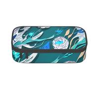 SSIMOO Blue Fly Dragonfly - Estuche de tela Oxford para lápices, bolsa de almacenamiento de escritorio, bonito estuche para lápices, Libélula azul, Talla única