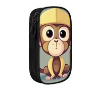 SSIMOO Bolsa de almacenamiento de tela Oxford Hand And Happy Fathers Day - Estuche duradero con cremallera, ideal para viajes, Lindo mono, Talla única