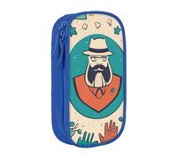 SSIMOO Bolsa de almacenamiento de tela Oxford para artículos de papelería, con cremallera, ideal para viajes, Hand and Happy Fathers Day, Talla única