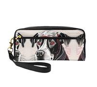 SSIMOO Bolsa de maquillaje de viaje con estampado de hojas rojas para guardar cosméticos y artículos esenciales de belleza, Cute Animal Farm Dog 1, Talla única
