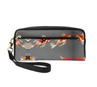 SSIMOO Bolsa de maquillaje portátil con estampado de tiburón con varios gestos, perfecta compañera de viaje, diseñada para múltiples usos, Carpas koi tradicionales con manchas, Talla única