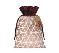 SSIMOO Bolsa de regalo de lino con cordón de color oro rosa, elegante bolsa de regalo de tela para festivales y ocasiones especiales