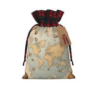 SSIMOO Bolsa de regalo de lino con cordón de concha marina, elegante bolsa de regalo de tela para festivales y ocasiones especiales