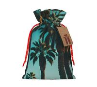 SSIMOO Bolsa de regalo reutilizable con diseño de palmeras de Los Ángeles y cordón para que tu regalo sea más delicado