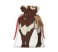 SSIMOO Bolsa de regalo reutilizable de vaca animal y diseño de cordón que hace que tu regalo sea más delicado