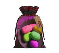 SSIMOO Bolsas de regalo de Navidad con cordón para yoga, meditación, elegantes, reutilizables, de arpillera