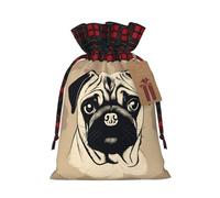 SSIMOO Bonita bolsa de regalo de lino con cordón, elegante bolsa de regalo de tela para festivales y ocasiones especiales