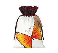 SSIMOO Bonita bolsa de regalo de lino con cordón, elegante bolsa de regalo de tela para festivales y ocasiones especiales