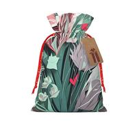 SSIMOO Bonita bolsa de regalo reutilizable de corazones y diseño de cordón que hacen que tu regalo sea más delicado