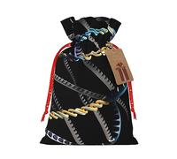SSIMOO Cadena de ADN para fotos reutilizable, bolsa de regalo y diseño de cordón que hacen que tu regalo sea más delicado