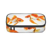 SSIMOO Cute Otter - Estuche de tela Oxford, bolsa de almacenamiento para escritorio, bonito estuche para lápices, Bonito pez dorado, Talla única