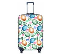 SSIMOO Elegante funda de equipaje con diseño de bandera de Arizona, experiencia de estilo y funcionalidad, perfecta compañera de viaje, Huevos de Pascua, S