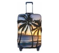 SSIMOO Elegante funda de equipaje con diseño de palmeras de Los Ángeles, experiencia de estilo y funcionalidad, compañero de viaje perfecto, Hawaii Sunbeams1, S