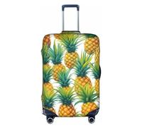 SSIMOO Elegante funda de equipaje con diseño de palmeras de Los Ángeles, experiencia de estilo y funcionalidad, compañero de viaje perfecto, Piñas tropicales exóticas, XL