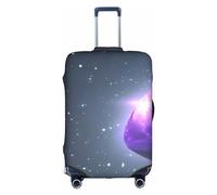 SSIMOO Elegante funda de equipaje con diseño de palmeras de Los Ángeles, experiencia de estilo y funcionalidad, compañero de viaje perfecto, Galaxy Starry Space Purple Starry, XL