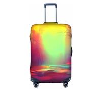 SSIMOO Elegante funda de equipaje con diseño de palmeras de Los Ángeles, experiencia de estilo y funcionalidad, compañero de viaje perfecto, Sueño colorido, L