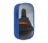 SSIMOO Estuche gigante de tela Oxford con diseño de barco nuclear, bolsa de almacenamiento con cremallera, ideal para viajes, funcional, Nave nuclear gigante, Talla única