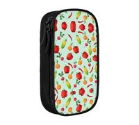 SSIMOO Estuche grande de tela Oxford de lunares blancos, bolsa de almacenamiento con cremallera, ideal para viajes, bonito y funcional, Hermosas mariposas, Talla única