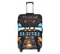 SSIMOO Funda de equipaje con diseño de Lotu asiático, experiencia de estilo y funcionalidad, perfecta compañera de viaje, Cabina de avión, M