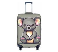 SSIMOO Funda de equipaje elegante con diseño de cara de mapache, experiencia de estilo y funcionalidad, compañero de viaje perfecto, El encantador koala, M