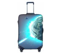 SSIMOO Funda de equipaje elegante con diseño de hierba y paloma, experiencia de estilo y funcionalidad, perfecta compañera de viaje, Lindo planeta, S