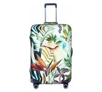 SSIMOO Funda de equipaje elegante con diseño floral para perro, experiencia de estilo y funcionalidad, perfecta compañera de viaje, Hojas tropicales de verano, L