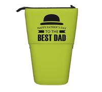 SSIMOO Happy Fathers Day To The Best Dad - Bolsa de almacenamiento expandible con cremallera, organizador de escritorio de oficina