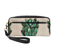 SSIMOO Husky Dog - Bolsa de maquillaje de viaje para guardar cosméticos y artículos esenciales de belleza, Arte de cactus, Talla única