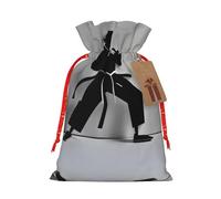 SSIMOO Impresionante bolsa de regalo de arpillera con cordón para hombre, hecha a mano artesanal, bolsa de regalo perfecta para Navidad y vacaciones