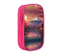 SSIMOO Japan Mount Fuji Landscape - Estuche de tela Oxford con cremallera, bolsa de almacenamiento de papelería, ideal para viajes, bonito y funcional, Japón Mount Fuji Landscape2, Talla única